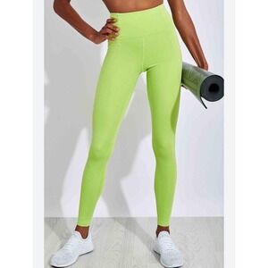 Revolve x Girlfriend Collective 23 3/4 Compressive HR Legging Sz S‎ Color Lime